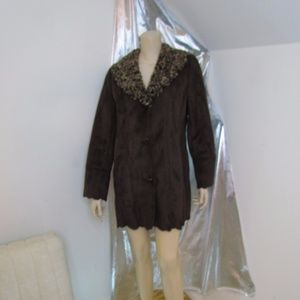 Dennis Basso Reversible Brown Coat
