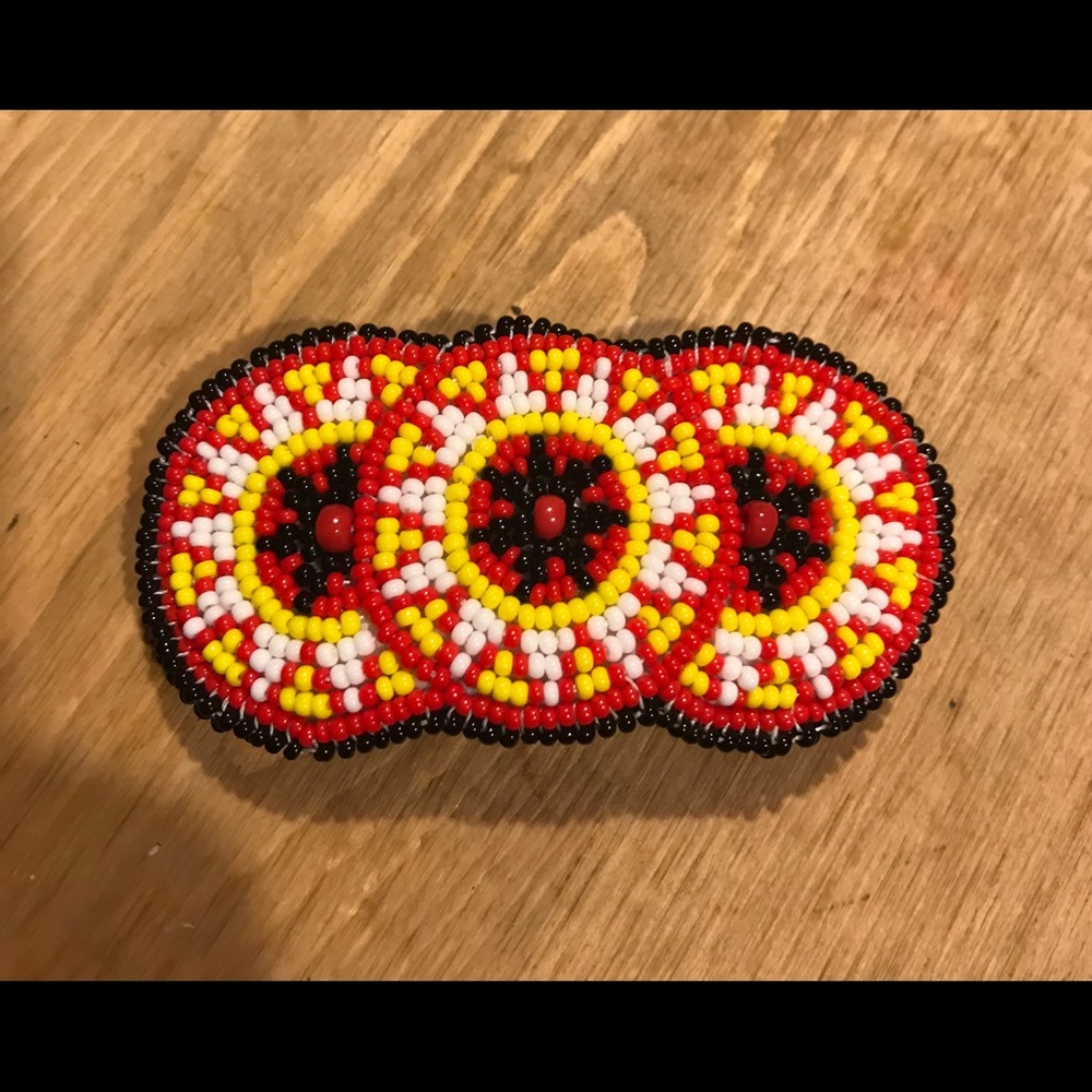 Indian beaded barrette