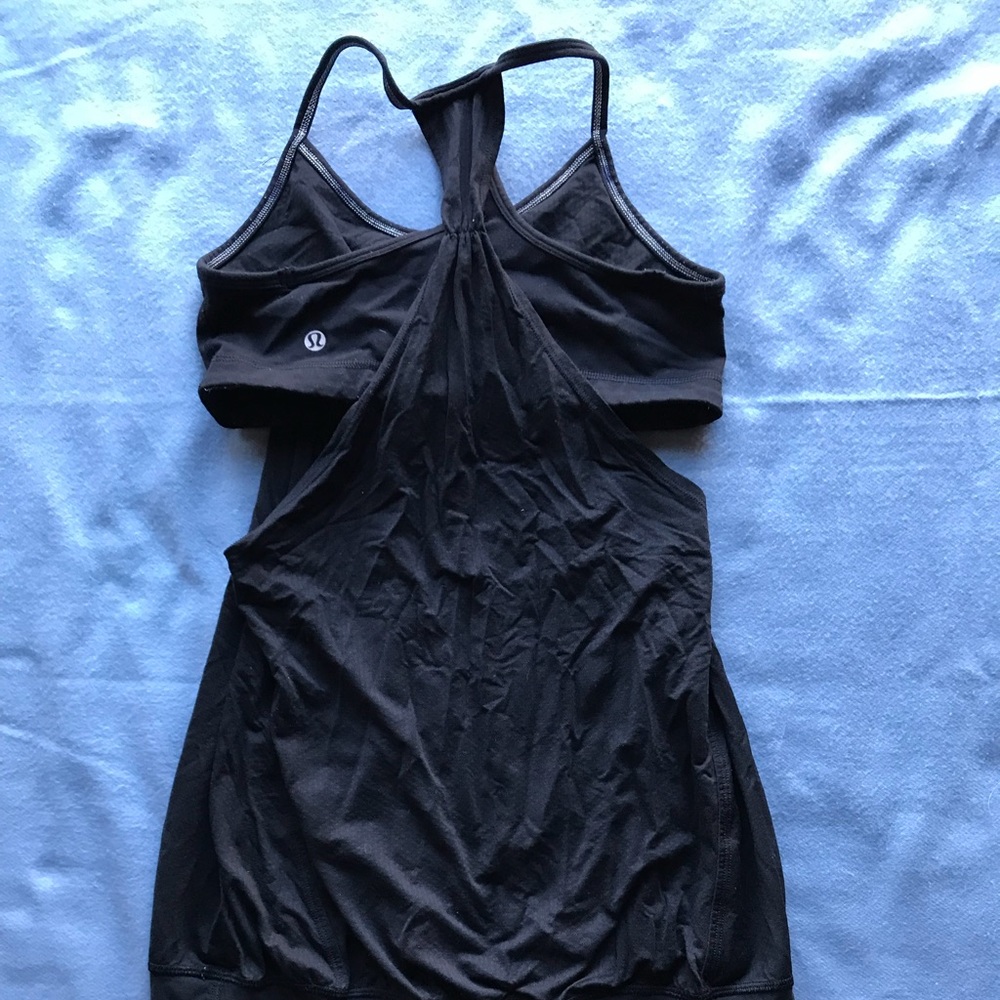Lululemon No Limits Tank, All Black, Size 6