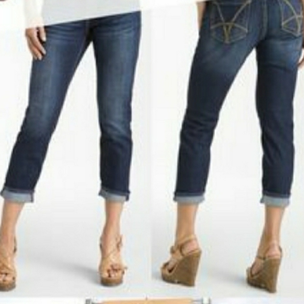 KUT Angie Sz 10 Cropped Skinny Boyfriend