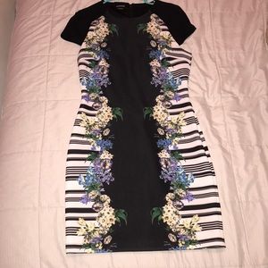 Floral Striped Dress