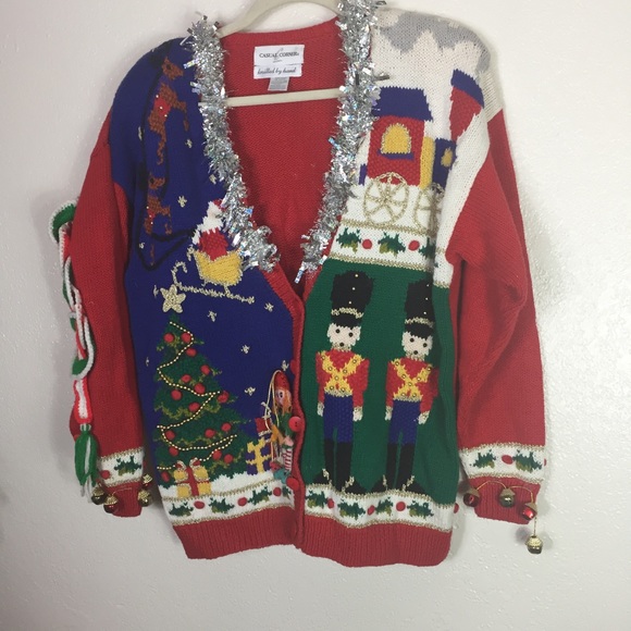 Casual Corner Vintage Ugly Christmas 