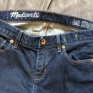 Madewell Rail Straight Jeans - Dark Wash