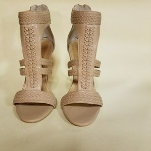 Express Braided Open Toe Heels