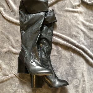 Dolce Vita Over-The-Knee Black Boots - Size 9