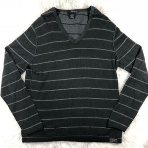 Calvin Klein Jeans V-Neck Stripped Sweater