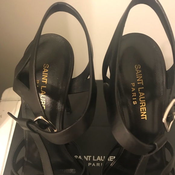 Saint Laurent Bianca heel - size 8 black leather - Picture 2 of 5