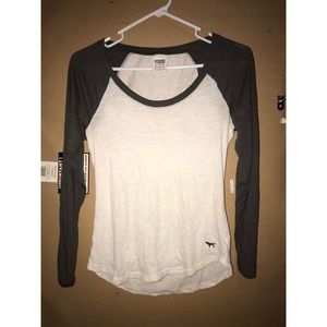 Victoria Secret Long Sleeve Baseball Tee