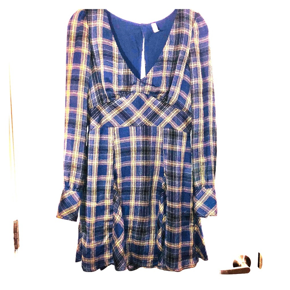 Plaid Free People dress