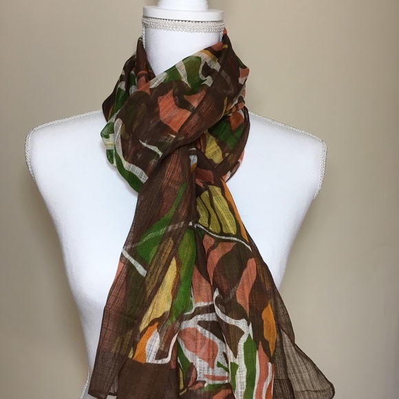 Accessories - Fallen leaves Fall Colors Scarf