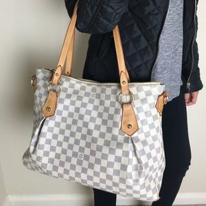 Authentic Louis Vuitton Damier Azur Evora Bag