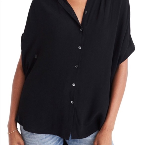 Madewell black blouse Clearance
