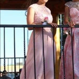 Blush pink formal dress