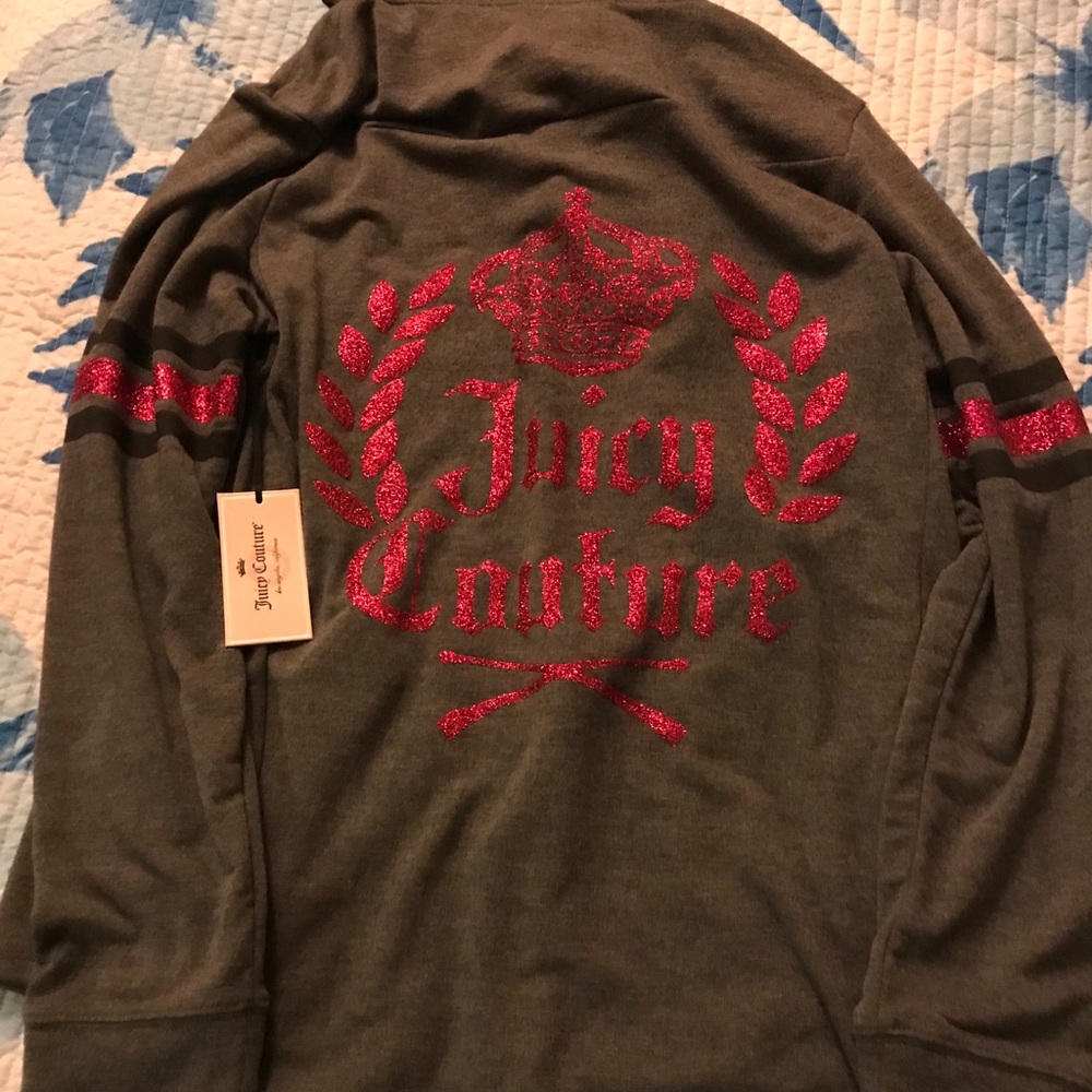 Juicy Couture crown zip up