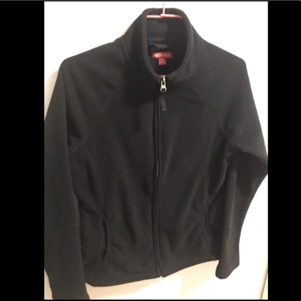 Black Fleece Zip Up Jacket