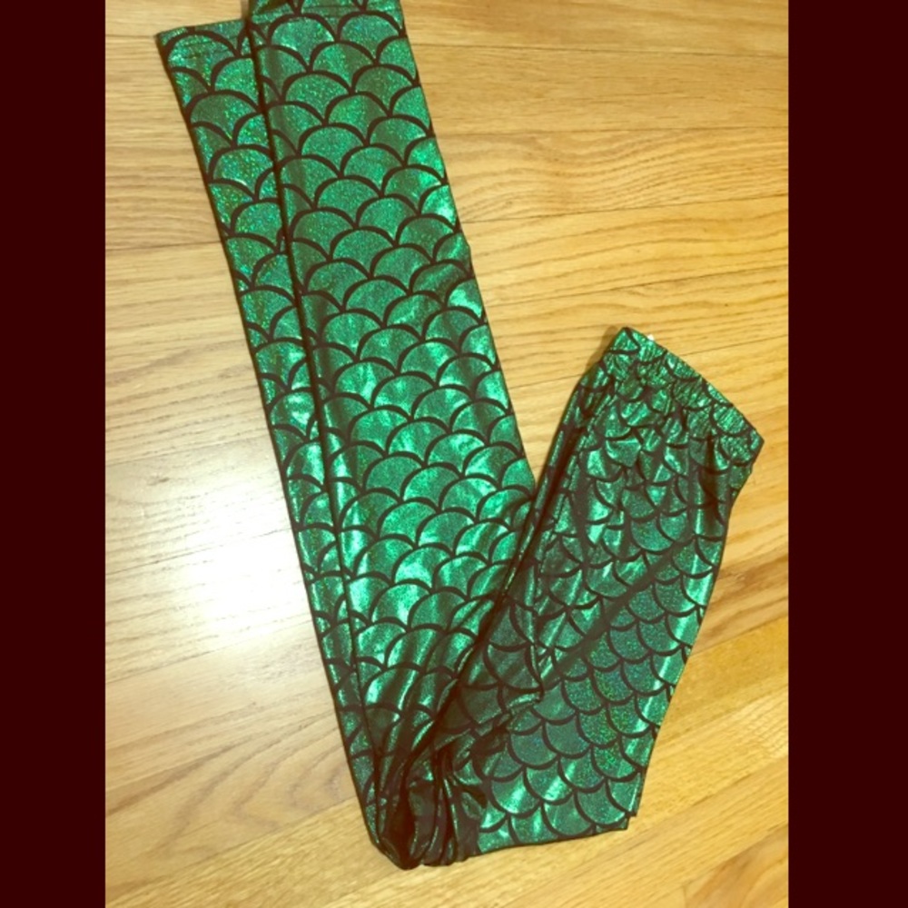 Green Mermaid Leggings