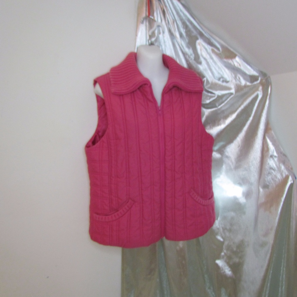 Jones New York Pink Puffer Vest