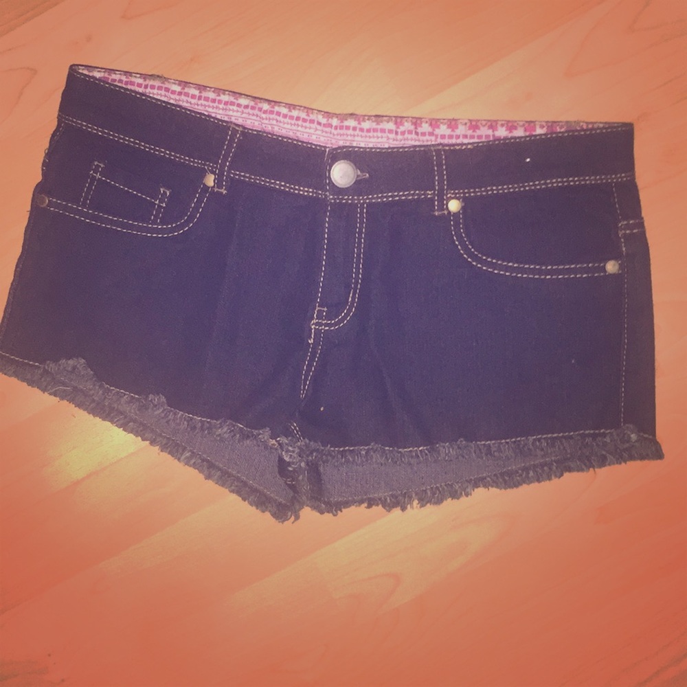 Denim low rise short