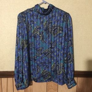 Royal Blue Blouse