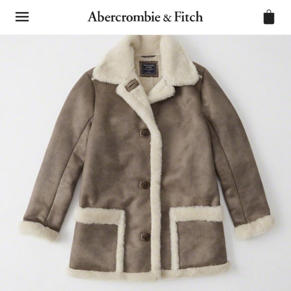 Abercrombie Faux Shearling Coat