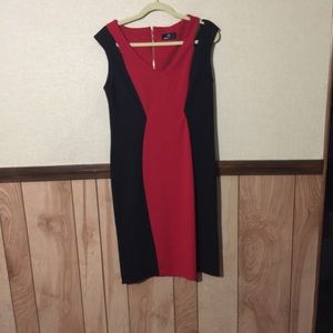 NWOT Red and Black Cocktail Dress