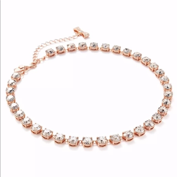kate spade Jewelry - Kate Spade Fancy That Rose Gold Swarovski Necklace