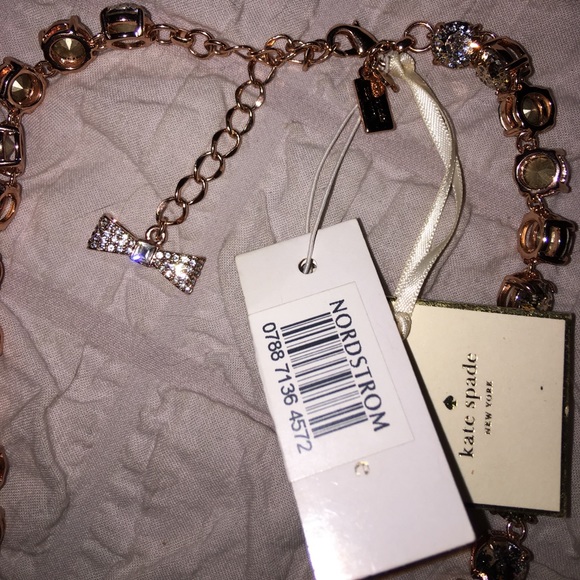 Kate Spade Fancy That Rose Gold Swarovski Necklace - Picture 6 of 6