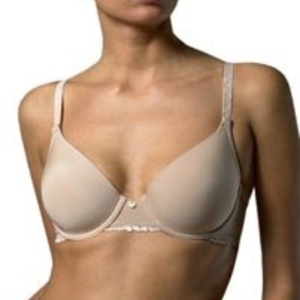 NWT Natori 132001 Lace Trim Contour Bra Tea Pink