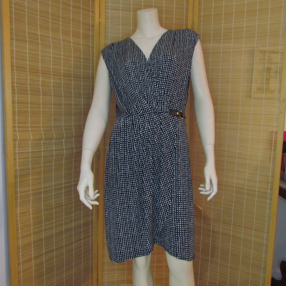 Michael Kors Wrap Around Gold Buckle Dress