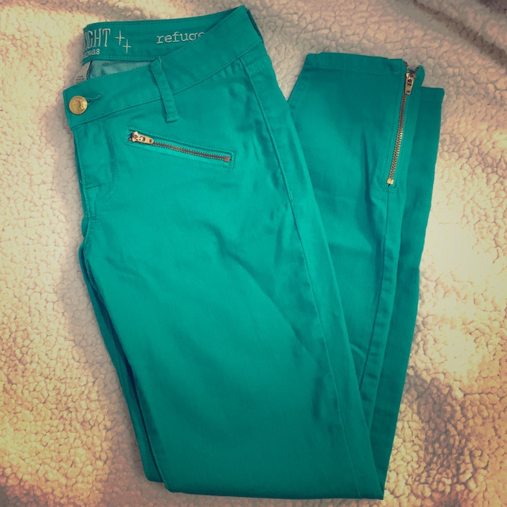 Turquoise Skinny Jeans
