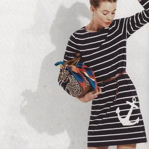 J Crew Maritime Anchor Dress, S