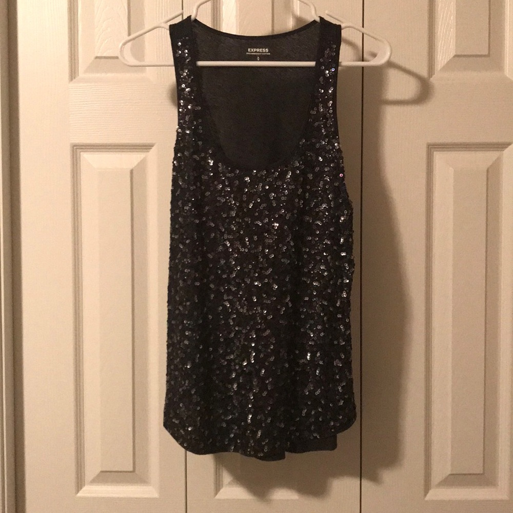 Sequin Express tank top