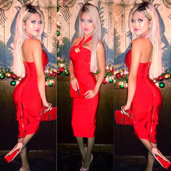 🌹Red Hot Celebrity Dress🌹XS!!! - Picture 1 of 3