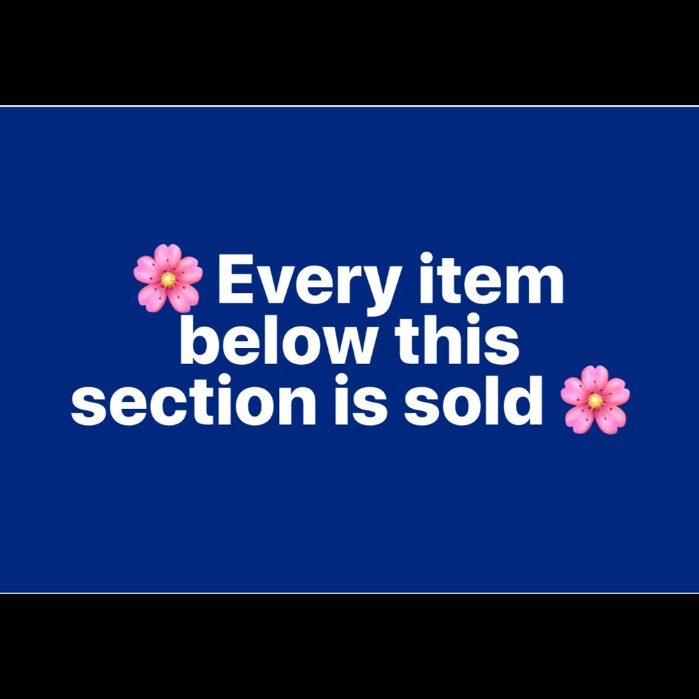 All items below this image are sold...