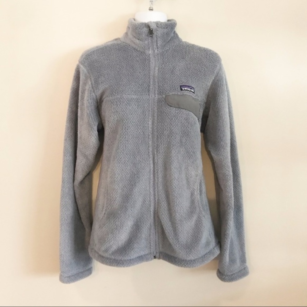 ISO gray greige retool full zip fleece jacket