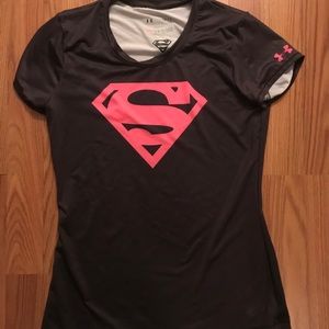 Under Armour t shirt, super woman