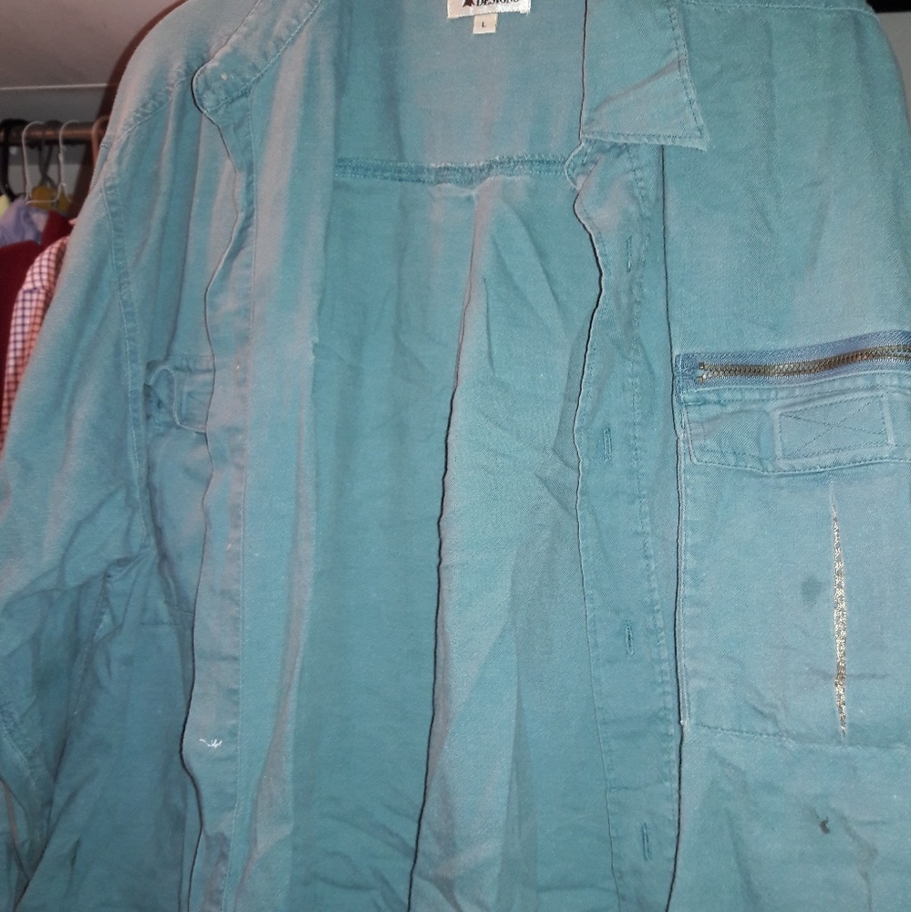 Vintage blue flannel