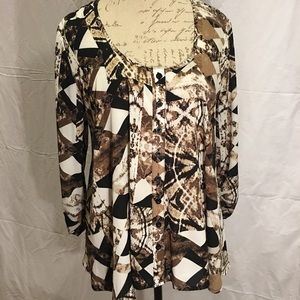Brown work blouse