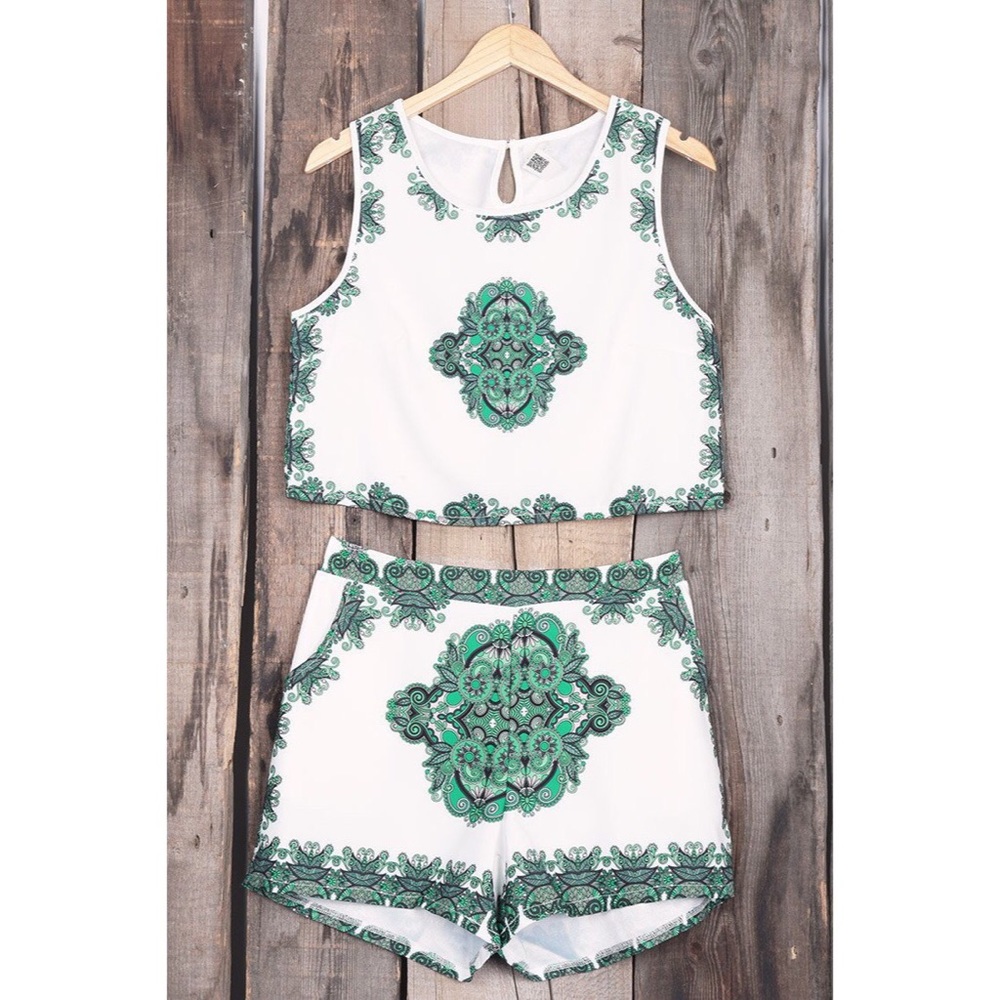 Two Piece Sleeveless Matching Set