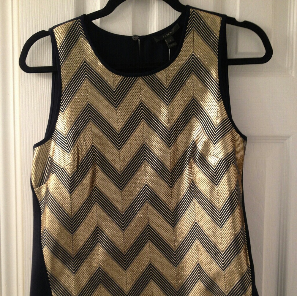 J CREW Metallic Top
