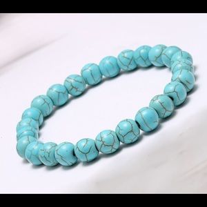 Natural Turquoise prayer beads bracelet