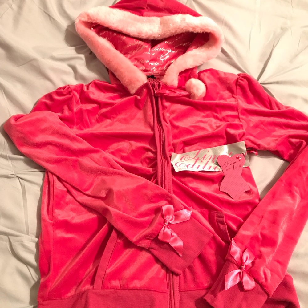 nwt victoria's secret pink hoodie Santa baby