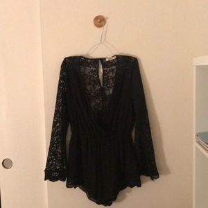 Black Lace Romper (NEW)