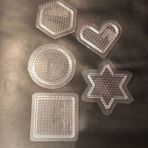 Perler Pegboard square heart circle star hexagon