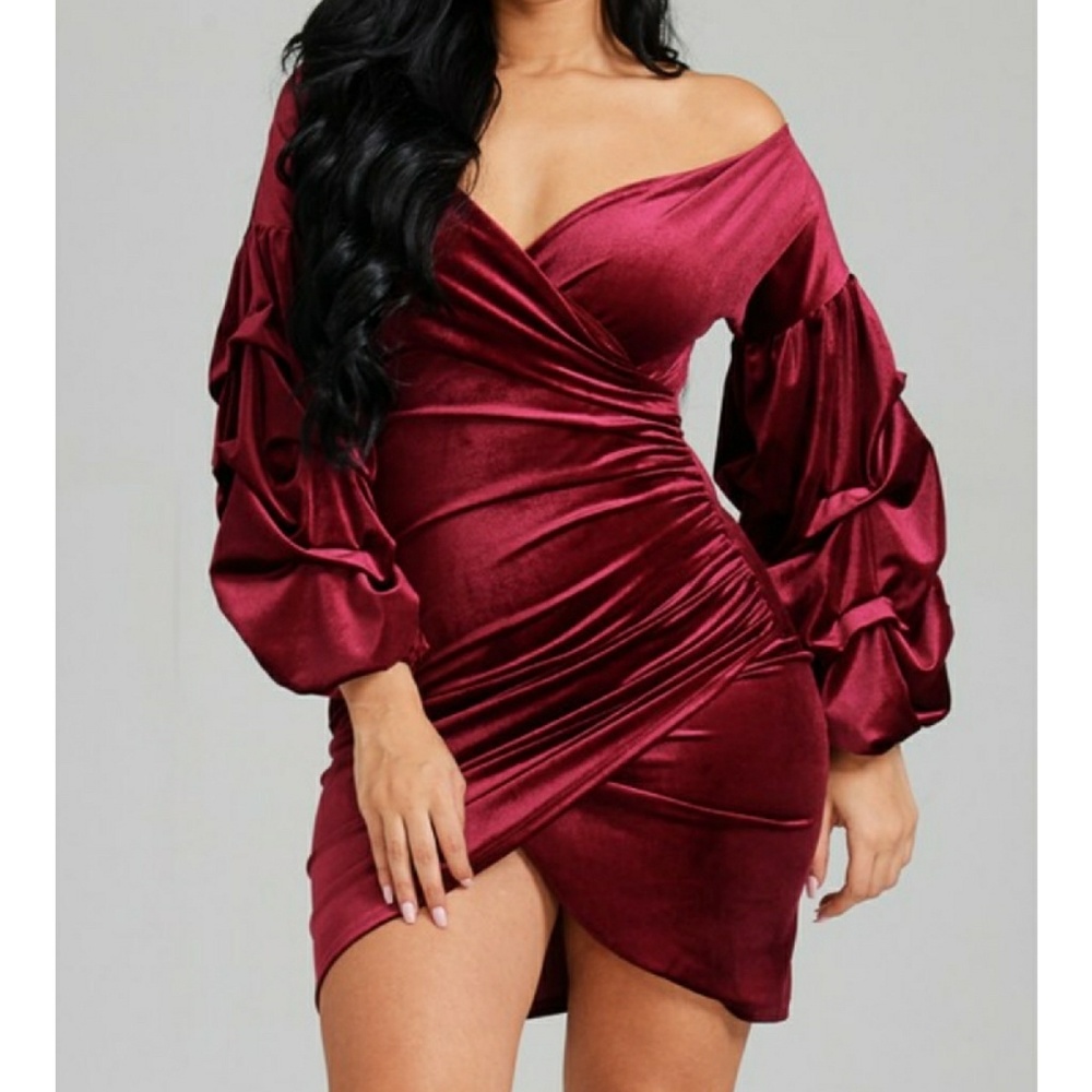 💕Crushed Velvet Dress