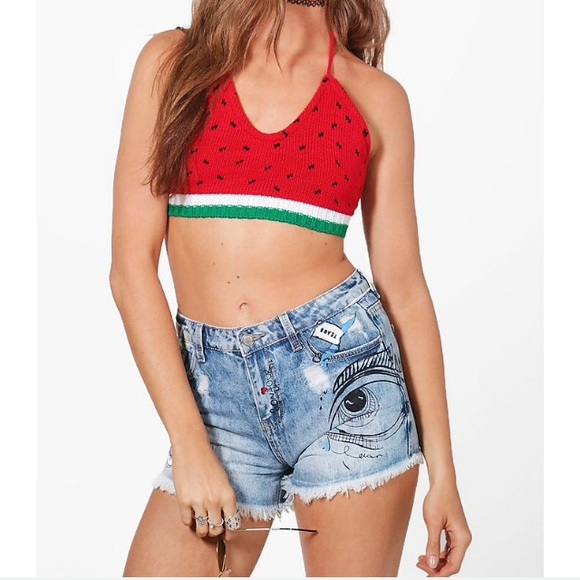 Boohoo Other - Leila knotted bralet medium