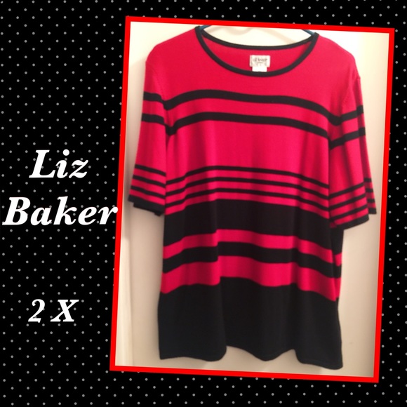 Liz Baker Short Sleeve SweaterTop•2X - Picture 6 of 8