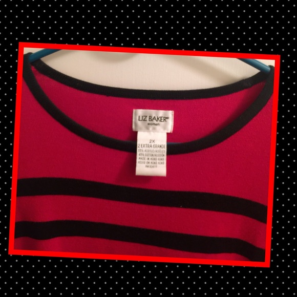 Liz Baker Short Sleeve SweaterTop•2X - Picture 2 of 8