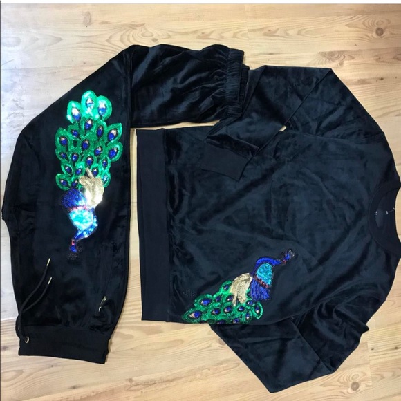 peacock sweatsuit