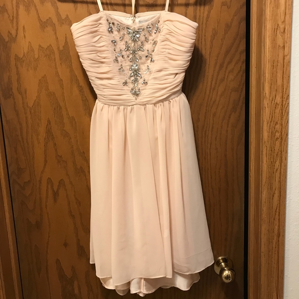 Beautiful light pink high/low dress, worn once